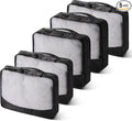 5 Pcs Packing Cubes for Suitcase Large Travel Cubes Carry on Luggage Organizer by Bulyoou