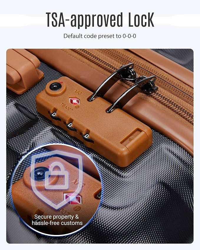 LIGHT FLIGHT Luggage Sets, 3 Piece Durable Suitcase Set - Image 5