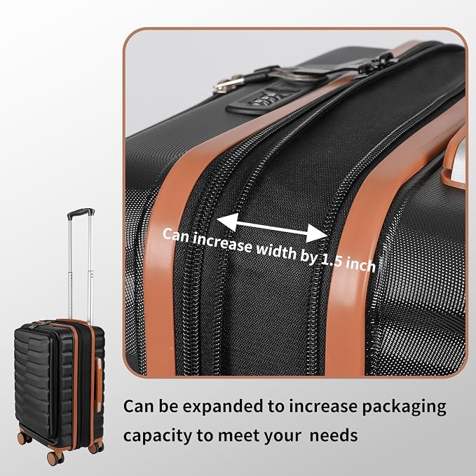 22×14×9 Airline Approved Carry On Expandable Luggage - Image 8