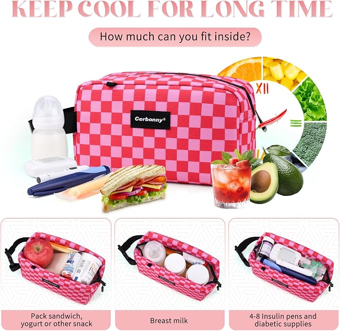 Freezable Lunch Bag, Freezable Snack Bag, Mini Cooler Bag - Image 4