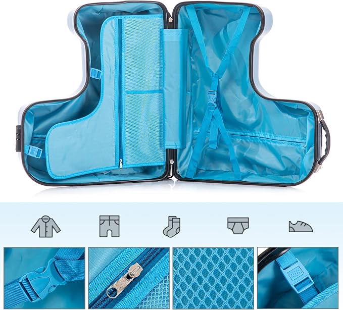 Apelila 22 inch Ride on Suitcase - Image 4