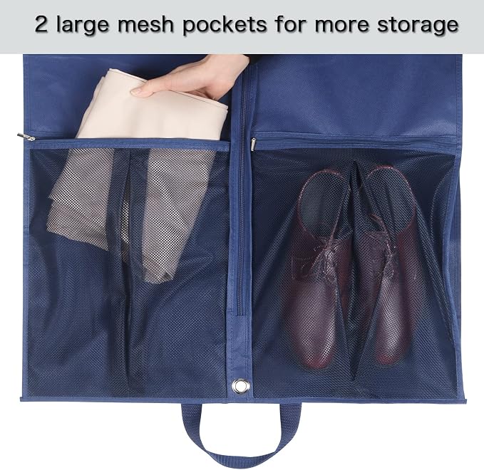 Zilink 43" Suit Bags for Men Travel and Storage Gusseted Garment Bags for - Image 4