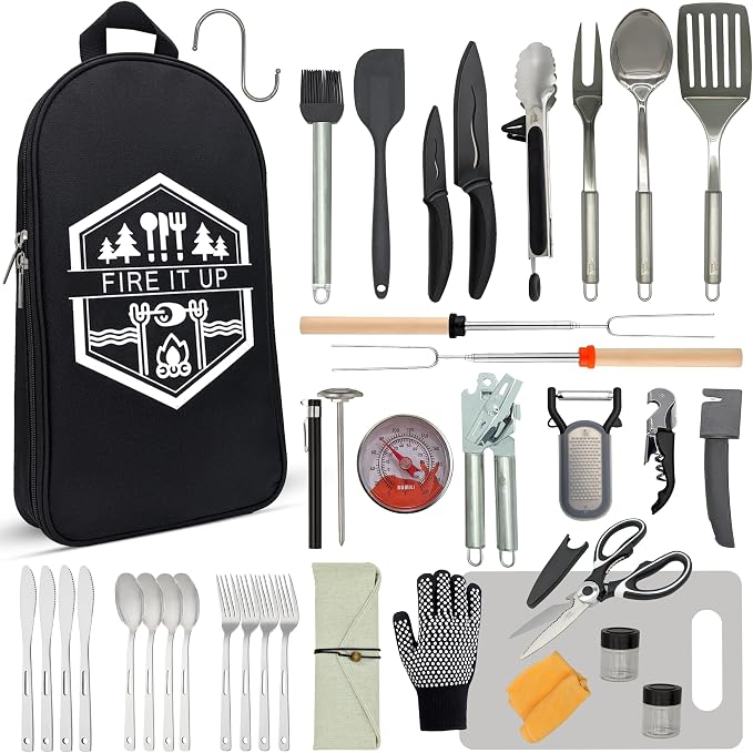 BOMKI Grilling & Camping Cooking Utensils by BOMKI
