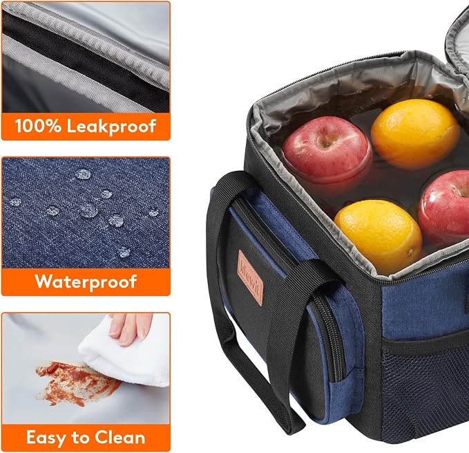 Lifewit Medium Lunch Bag Insulated Lunch Box Soft Cooler Cooling Tote - Image 4