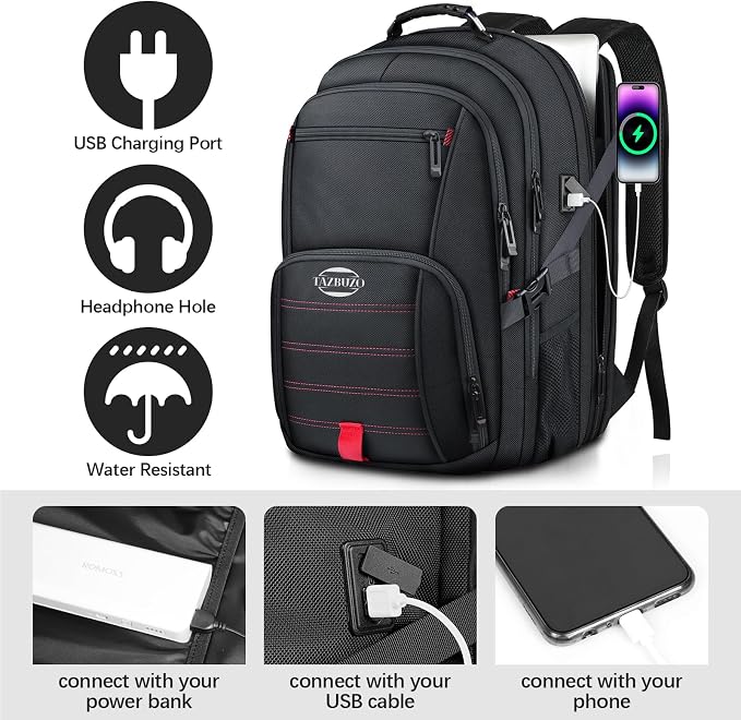 18.4 Inch Travel Laptop Backpack, Extra Large Backpack, Laptop Backpack - Image 2