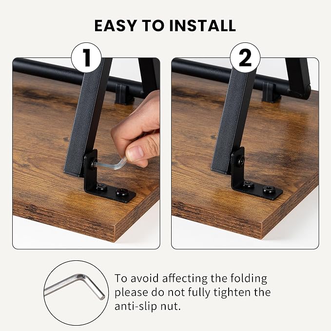 Foldable TV Trays, Small Folding Table, TV Trays Set of 2, TV Dinner Tray - Image 6