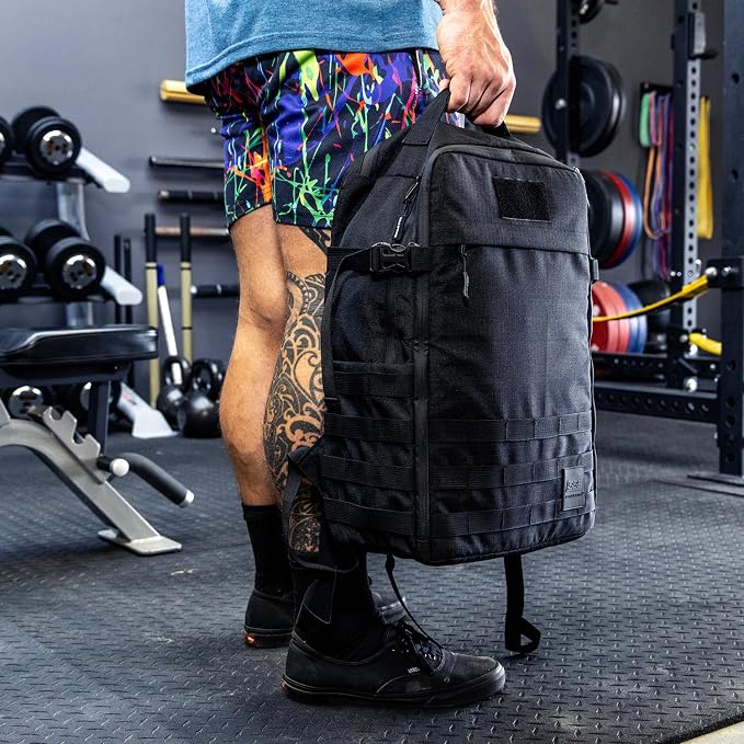 SERIOUS STEEL FITNESS Gym Bag, Rip-Resistant Fabric, Heavy Duty - Image 9