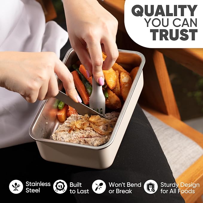 Felix - Compact Portable stainless steel Cutlery set - Image 6