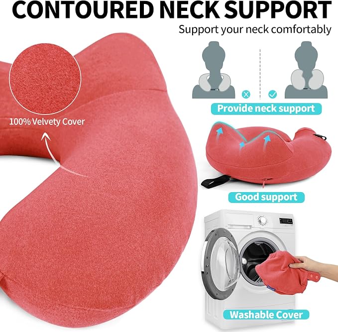 2 Pack Inflatable Travel Neck Pillows - Image 5