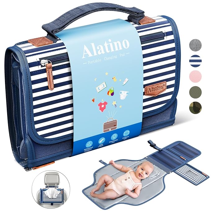 Portable Diaper Changing Pad for Baby, Detachable Travel Changing Pad by Alatino