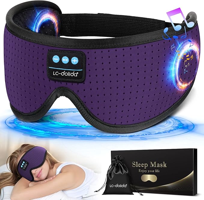 LC-dolida Sleep Headphones, Sleep Mask by LC-dolida