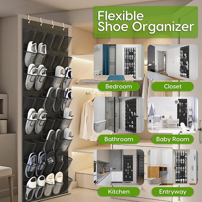Unjumbly Over the Door Shoe Organizer - Image 3