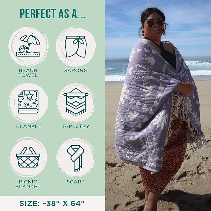 Sand Cloud Turkish Beach Towel - Image 3