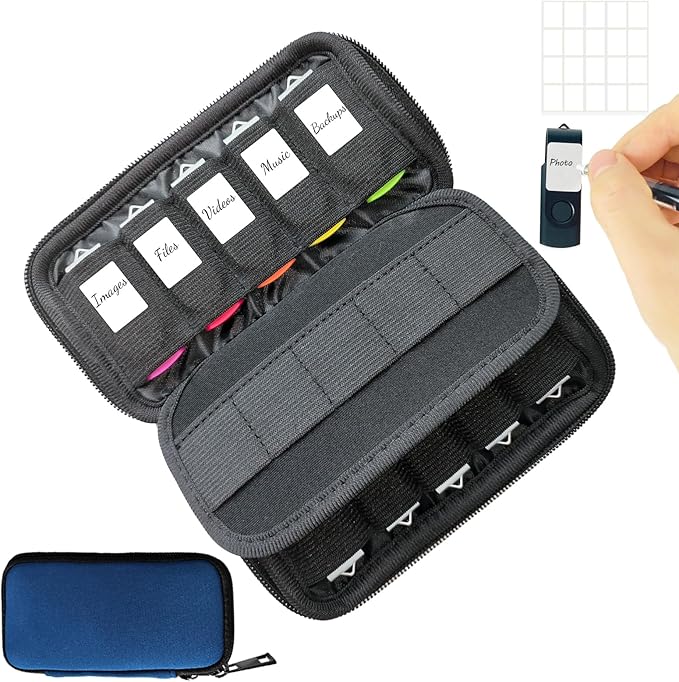 JBOS USB Flash Drive Case with 10 USB Drive Slots and 10 Memory Card Slots by JBOS
