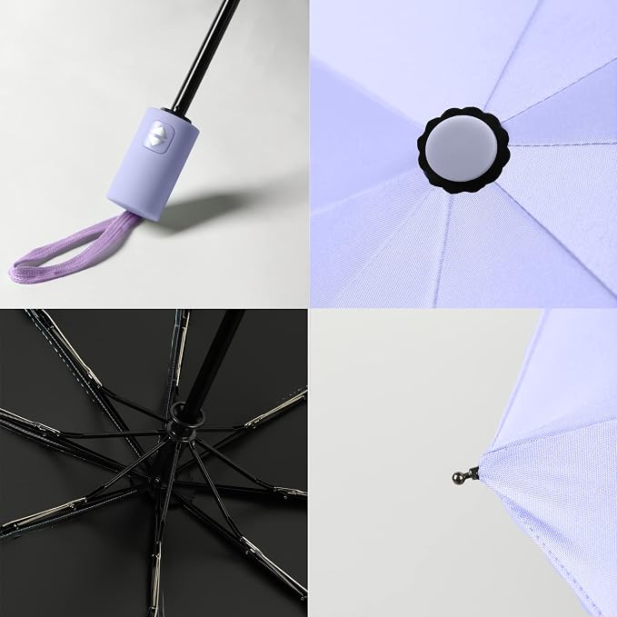BAODINI Small UV Protection Travel Umbrella Compact - Image 6