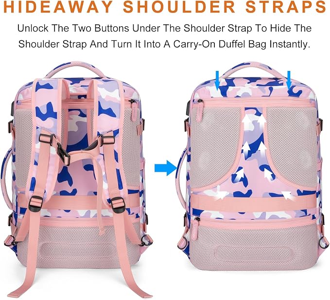 Travel Backpack 42L Carry on Backpack Flight Approved Expandable Travel - Image 5