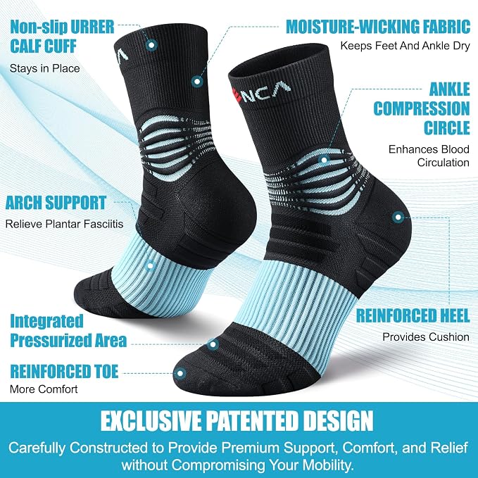 NEENCA Medical Compression Socks, Ankle Compression Stockings - Image 2