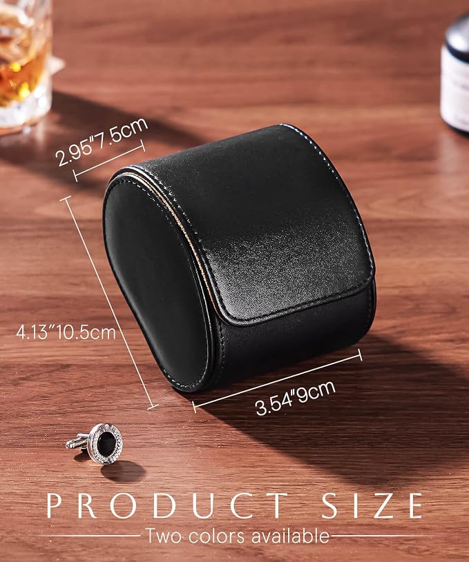 Homde Travel Watch Box Leather: Traveling Case - Image 3