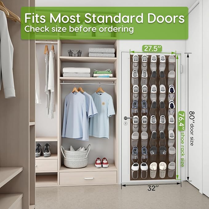 Unjumbly Over the Door Shoe Organizer - Image 4