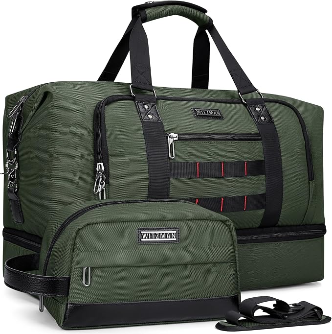 WITZMAN Travel Duffle Bags for Men Weekender Bags by WITZMAN