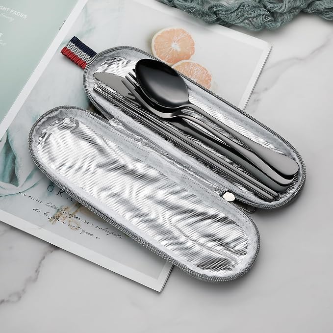DEVICO Camping Utensils, Portable Travel Utensils - Image 3
