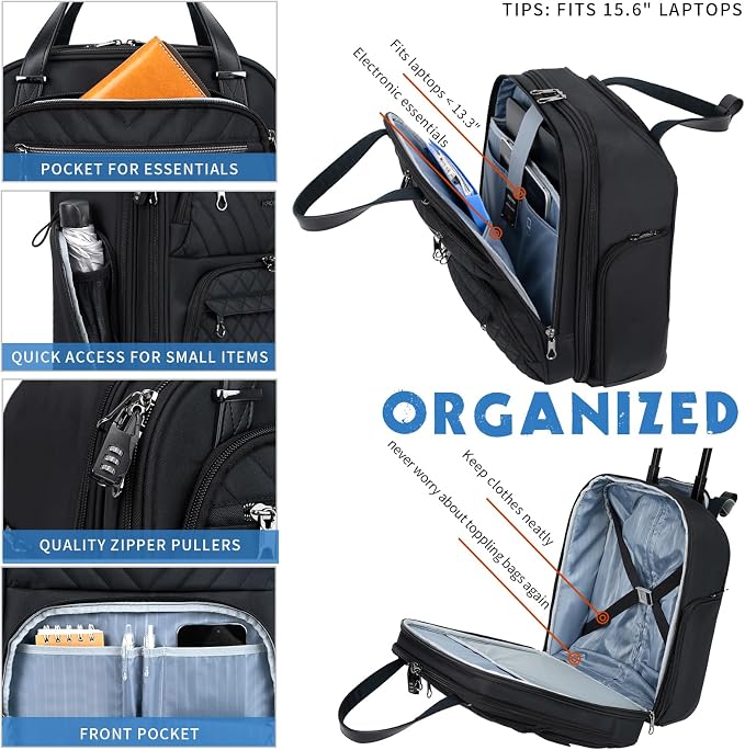 KROSER Carry On Underseat Multi-functional, 16-inch Underseater Lightweight - Image 5