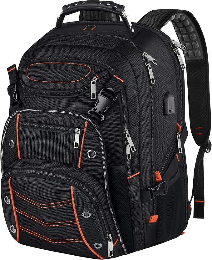 VECKUSON 18.4 Laptop Backpack for Men, 55L Extra Large Gaming Laptops Backpack by TryingtoBuyHappiness