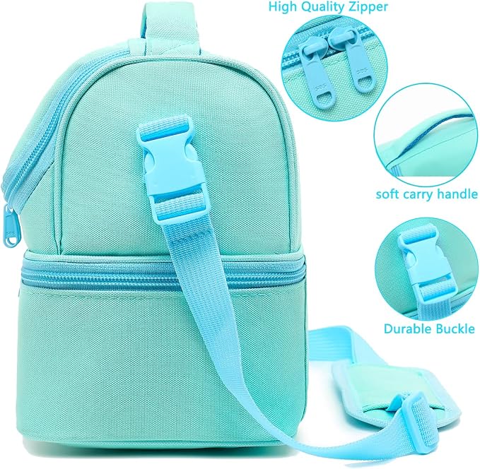FlowFly Double Decker Cooler Insulated Lunch Bag Large Tote - Image 4