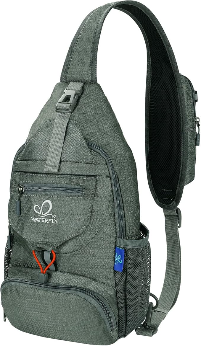 WATERFLY Packable Small Crossbody Sling Backpack Shoulder Chest Bag Daypack by Waterfly