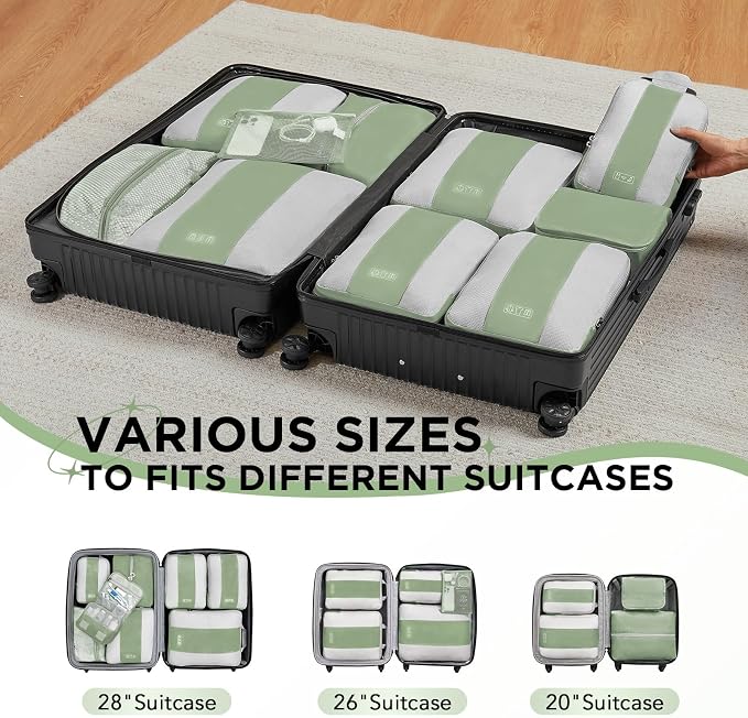 10 Set Compression Packing Cubes - Image 7