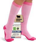 Merino Wool Compression Socks for Women Men, 15-20 mmHg Knee High Socks for by Unknown
