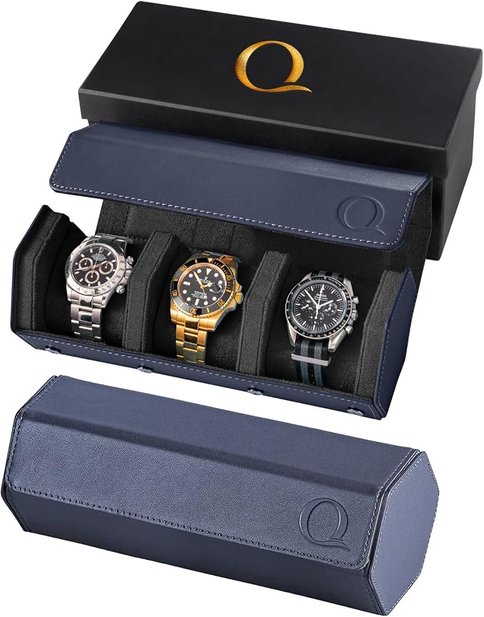 Napa Leather Watch Rolls for Men by QWatch