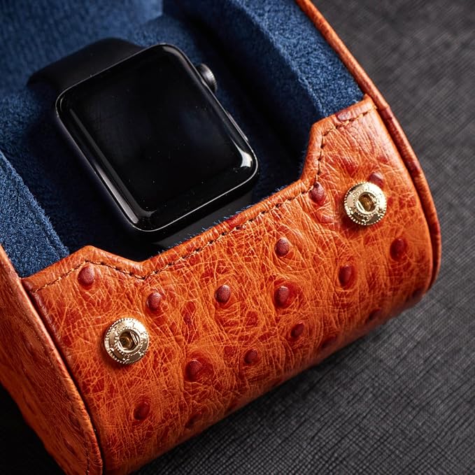 Genuine Napa Leather Watch Roll Travel Case - Image 8