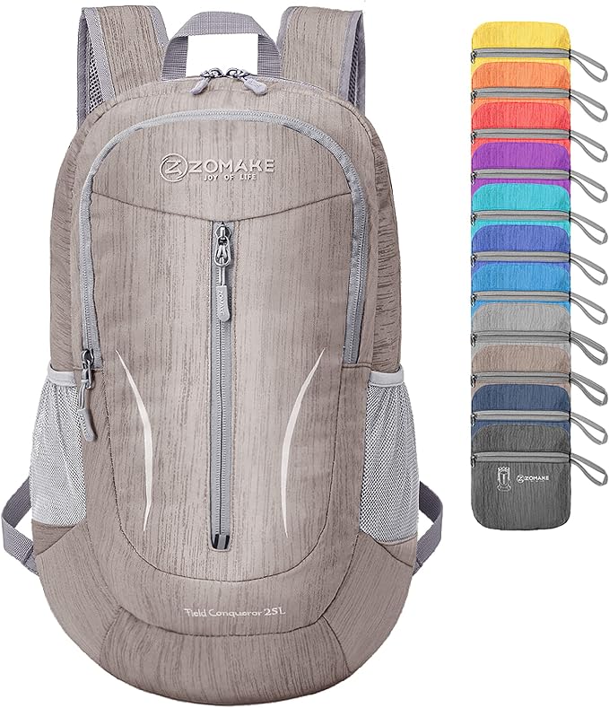 ZOMAKE 25L Ultra Lightweight Packable Backpack, Foldable Hiking Backpacks Water by ZOMAKE
