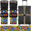 2 Pack Luggage Straps for Suitcases, Adjustable Travel Belt by ZHOMA