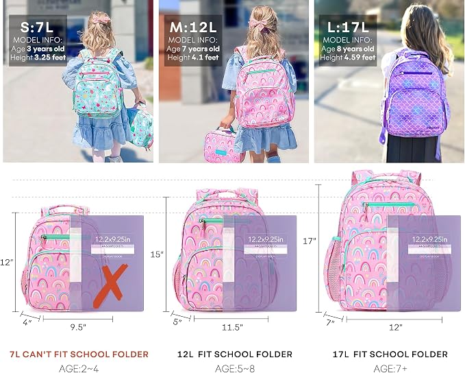 mibasies Toddler Backpack for Girls 2-4: Cute Kids Backpacks for Girls - Image 4