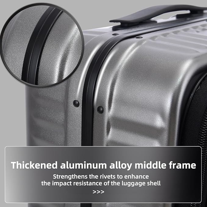 29 Inch Aluminum Checked Luggage - Image 6