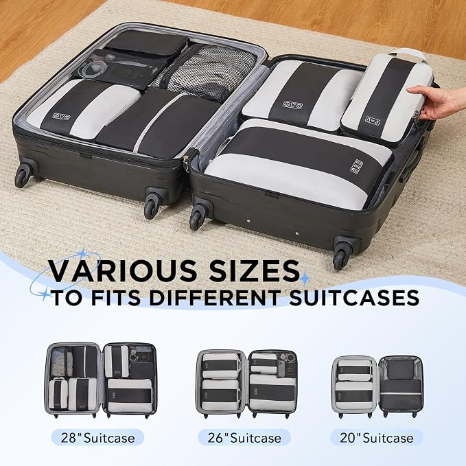 8 Set Compression Packing Cubes - Image 7