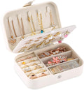 Travel Jewelry Box, PU leather Small Jewelry Organizer by XZUZ