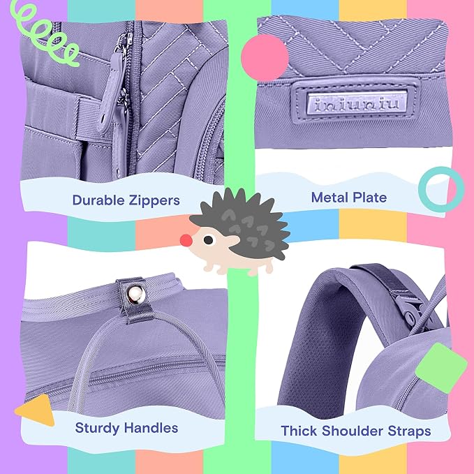 iniuniu Diaper Bag Backpack, 4 in 1 kit Large Unisex Baby Bags - Image 5