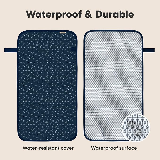 KeaBabies Portable Diaper Changing Pad, Easy Wipe Clean - Image 4