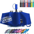 LANBRELLA Compact Reverse Folding Umbrella Auto Windproof Travel Umbrella by LANBRELLA