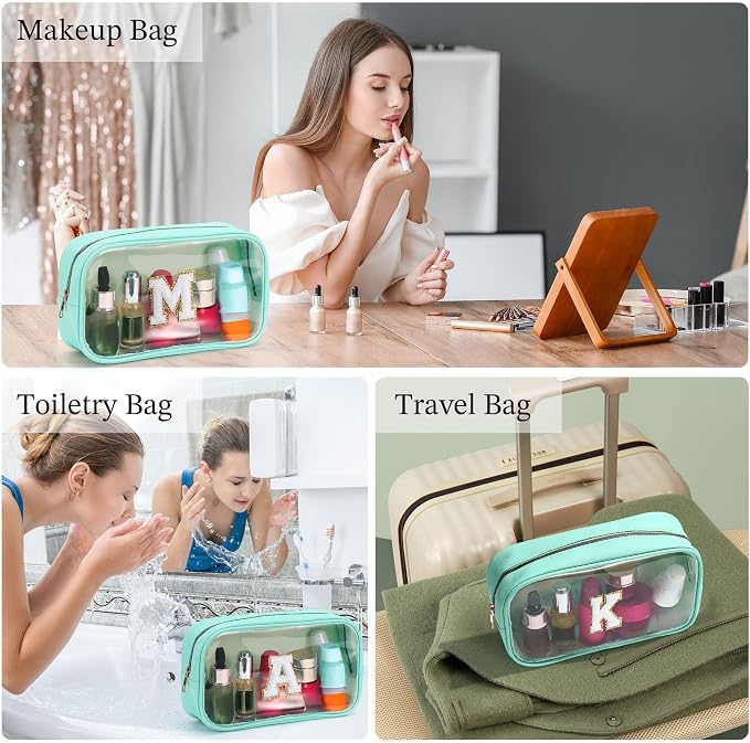 YOOLIFE Initial Make Up Bag Travel Toiletry Bag - Image 3