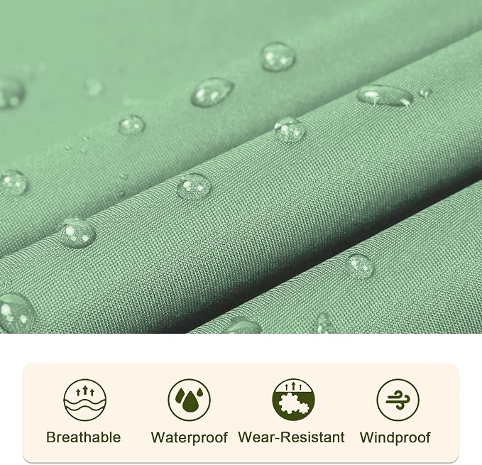 SaphiRose Unisex Rain Poncho Raincoat Hooded - Image 6