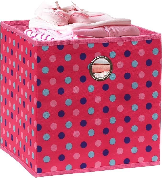 SIMPLE HOUSEWARE 10-Inch Collapsible Fabric Cube Storage Bin - Image 9