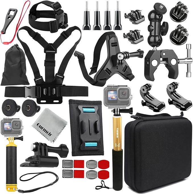 Gurmoir Accessory Kit for Osmo Action 5 pro 4/Insta 360 X5 X4 X3/Go Pro Hero13 by GurmoirOfficial
