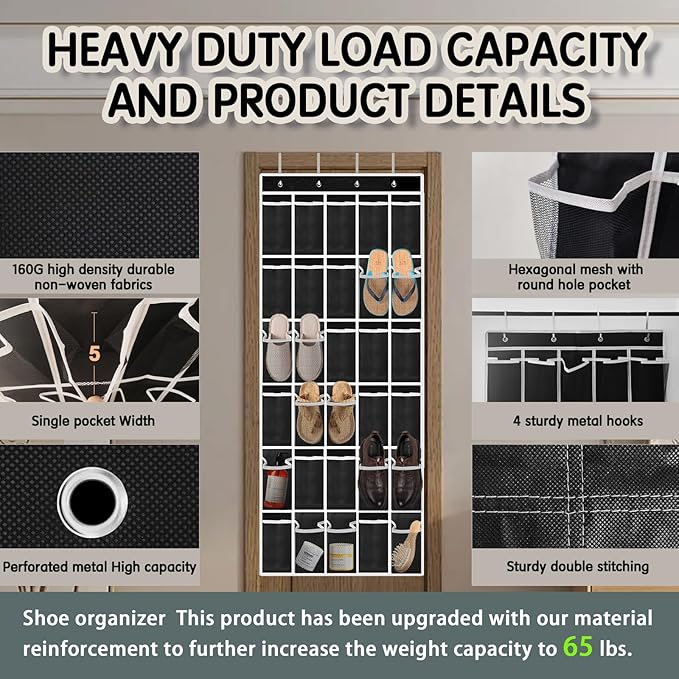 Over the Door Shoe Organizer - Image 2