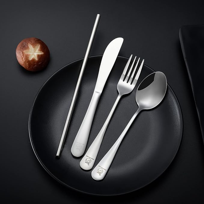 Boulder Bee | Travel Utensils Set | Reusable Camping Cutlery Set | Stainless - Image 6