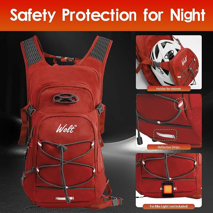 WOLT Hydration Backpack 18L Hiking Water Backpack - Image 4