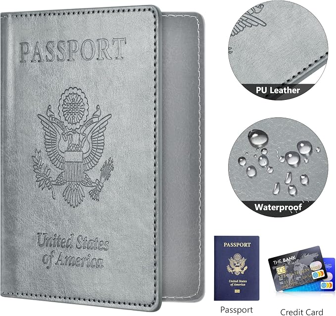 Passport and Vaccine Card Holder Combo, Passport Holder - Image 4